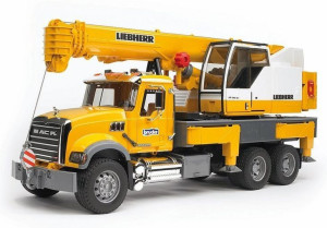 Bruder 02818 Mack dźwig Liebherr 1,3m