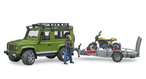 Bruder 02589 Land Rover laweta z motocyklem Ducati