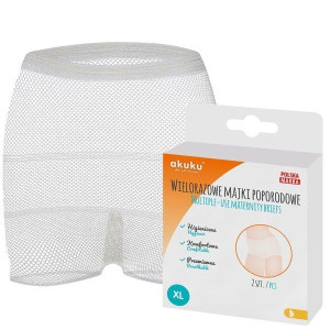 Akuku A0235 majtki siateczkowe wielorazowe rozm.XL
