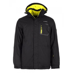 Męska kurtka narciarska Hi-Tec Bicco snowboardowa zimowa czarno-żółta rozmi