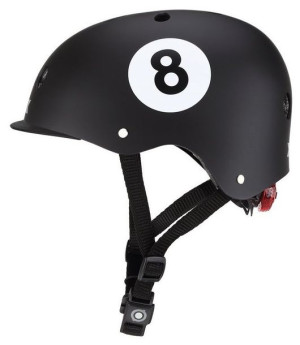 Kask dziecięcy Globber Elite Lights 507-120 czarny - 8-ball