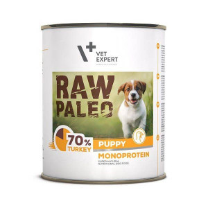 Karma Mokra dla Szczeniąt VetExpert RAW PALEO Puppy Turkey 800g - z Indykie
