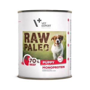 Karma Mokra dla Szczeniąt VetExpert RAW PALEO Puppy Beef 800g - z Wołowiną