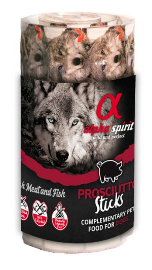 ALPHA SPIRIT Paluszki w Blistrach z PROSCIUTTO 160g - Pryzsmak dla Psów 16s