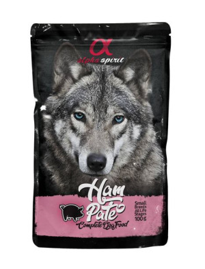 Alpha Spirit Ham Pate Pasztet z Wieprzowiny 100g Saszetka - Karma Mokra dla