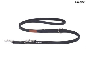 amiplay Smycz regulowana 6 in 1 Lincoln S Czarny