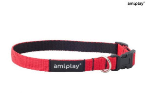 amiplay Obroża regulowana Twist S Czerwony