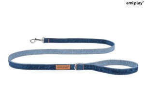 amiplay Smycz Denim S Granatowy
