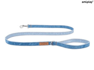amiplay Smycz Denim L Niebieski