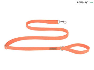 amiplay Smycz regulowana Easy Fix Cotton M Pomarańczowy