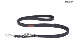 amiplay Smycz regulowana 6 in 1 Cambridge XL Czarny