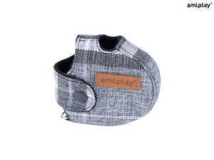 amiplay Obudowa na smycz automatyczną London L Szary