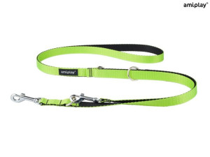 amiplay Smycz regulowana 6 in 1 Twist S Zielony