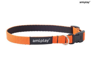 amiplay Obroża regulowana Twist Pomarańczowy