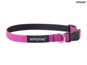 amiplay Obroża regulowana Twist L Różowy