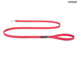 amiplay Smycz Reflective M Czerwony