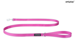 amiplay Smycz Reflective XL Różowy