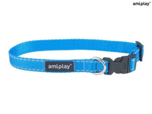 amiplay Obroża regulowana Reflective XL Niebieski