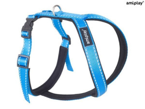amiplay Szelki regulowane Grand Soft Reflective XS Niebieski