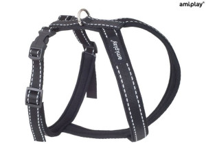 amiplay Szelki regulowane Grand Soft Reflective XL Czarny