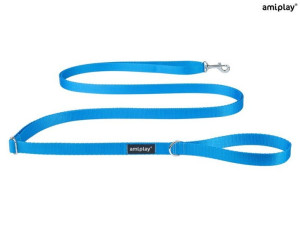 amiplay Smycz regulowana Easy Fix Basic M Niebieski
