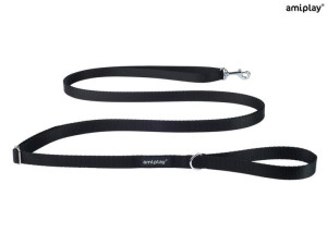 amiplay Smycz regulowana Easy Fix Basic XL Czarny