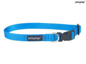 amiplay Obroża regulowana Basic M Niebieski