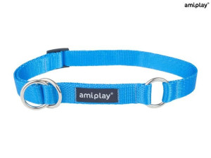 amiplay Obroża półzaciskowa Basic M Niebieski