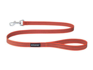 Smycz Rubber S-M pomarańczowa