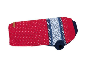 Sweterek dla psa Bergen 50 cm czerwony