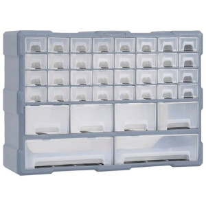 Organizer z 40 szufladkami, 52x16x37,5 cm