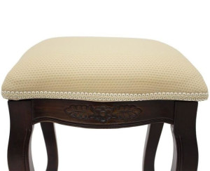 Taboret ciemnobrązowy 45x35x35 cm