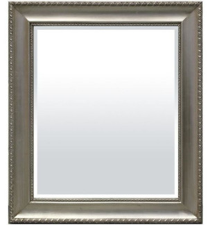 Stylowa Drewniana Rama Lustro Srebrny 74x64 Rama:8