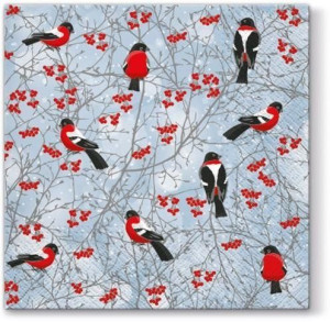 Pl Serwetki Winter Birds