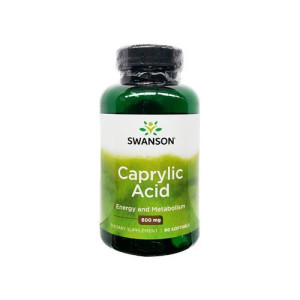 SWANSON Caprylic Acid 600mg - 60 softgels