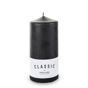 Pl Czerń Świeca K Classic Mat Walec Duży Fi8