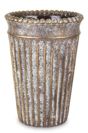 Osłonka Doniczka Betonowa Złota Antyczna Śr. 20 cm