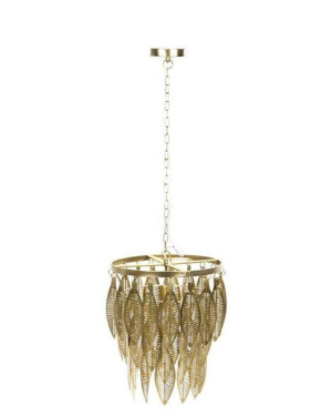 Metalowa Sufitowa Lampa Wisząca Żyrandol Złota