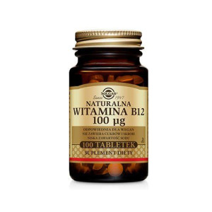 SOLGAR Witamina B12 100mcg (Naturalna) - 100vtabs. PL