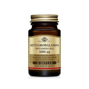 SOLGAR Metylokobalamina 1000IU (Witamina B12) - 30vtabs