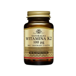 SOLGAR Witamina K2 100IU - 50vcaps. PL