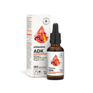 Aura Herbals Witamina "adk" A + D3 (2000iu) + K2mk7 - 30ml