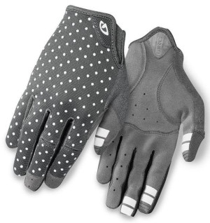 Rękawiczki damskie GIRO LA DND długi palec dark shadow white dots roz. XL (