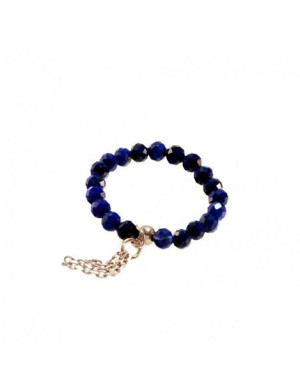 Pierścionek z łańcuszkiem Lapis 925