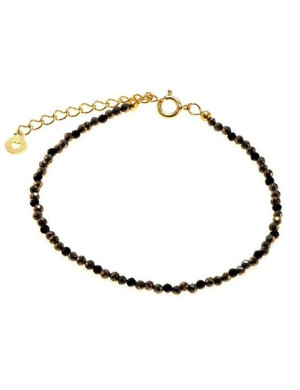 Bransoletka Piryt Spinel  925