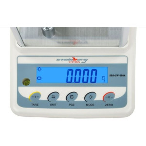 Waga precyzyjna z szafką przecipodmuchową SBS-LW-300A LCD dokł. 0,001g do 3