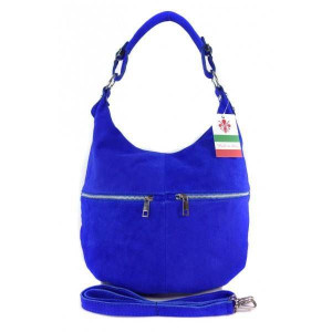 Klasyczny worek na ramię ,zamki suwaki XL A4  Shopper bag zamsz naturalny c