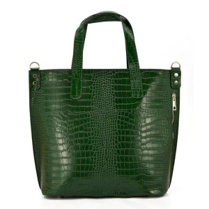 Piękna duża torebka skórzana modny shopper bag