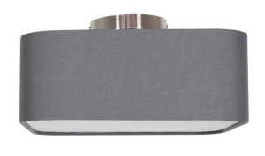 Lampa Sufitowa Wisząca 32x32 2X40W  E27 Szary Hunts  31-41524