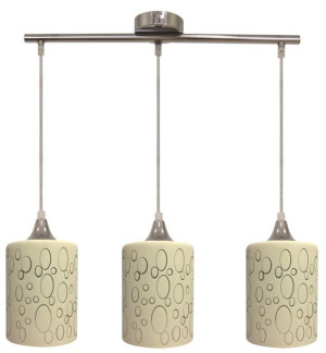Lampa sufitowa wisząca 3X40W chrom E27 SAND 33-57778